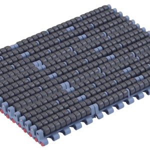 Модульная лента Movex 520 LBP с роликовой закрытой поверхностью.